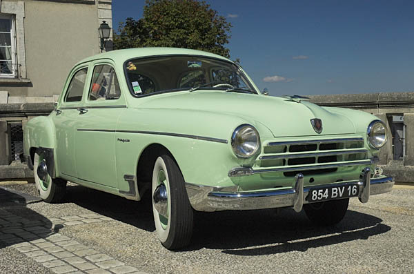 A beautifully restored 1950s Renault Fregate.