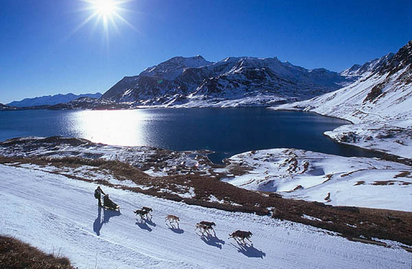 The Lac du Val Cenis (Haute-Maurienne), during the Grande Odyssée.